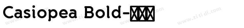 Casiopea Bold字体转换